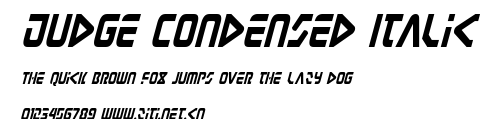 Judge Condensed Italic.ttf字體轉換器圖片