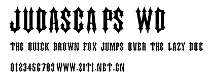 JudasCaps Wd.ttf字體轉換器圖片