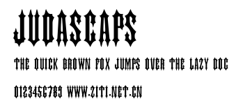 JudasCaps.ttf字體轉換器圖片