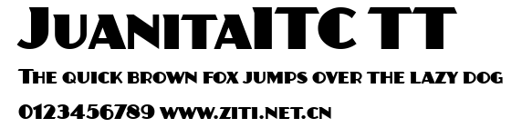 JuanitaITC TT.ttf字體轉換器圖片