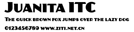 Juanita ITC.ttf字體轉換器圖片