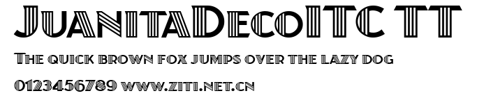 JuanitaDecoITC TT.ttf字體轉換器圖片
