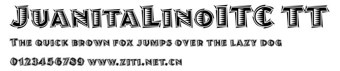 JuanitaLinoITC TT.ttf字體轉換器圖片