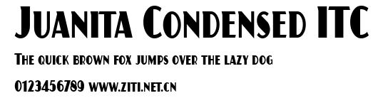 Juanita Condensed ITC.ttf字體轉換器圖片