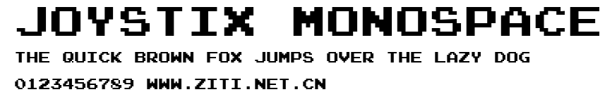 Joystix Monospace.ttf字體轉換器圖片