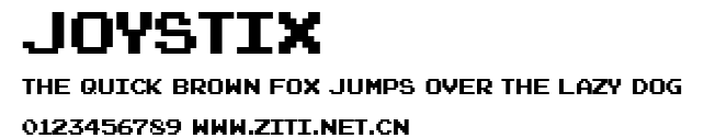 Joystix.ttf字體轉換器圖片