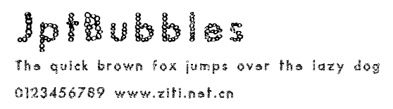 JptBubbles.ttf字體轉換器圖片