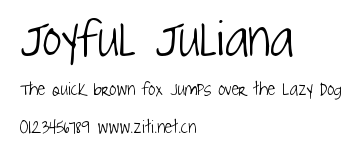 Joyful Juliana.ttf字體轉換器圖片