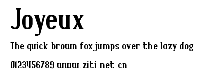 Joyeux.ttf字體轉換器圖片