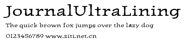 JournalUltraLining.ttf字體轉換器圖片
