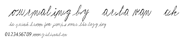 Journaling by Marta van Eck.ttf字體轉換器圖片