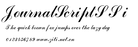 JournalScriptSSi.ttf字體轉換器圖片