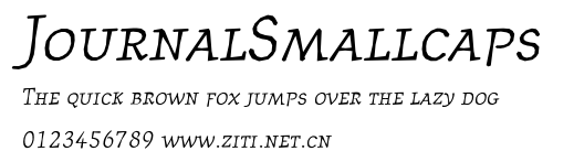 JournalSmallcaps.ttf字體轉換器圖片