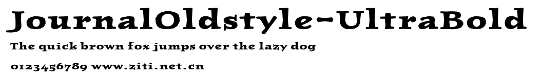 JournalOldstyle-UltraBold.ttf字體轉換器圖片