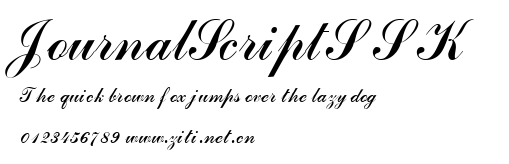 JournalScriptSSK.ttf字體轉換器圖片