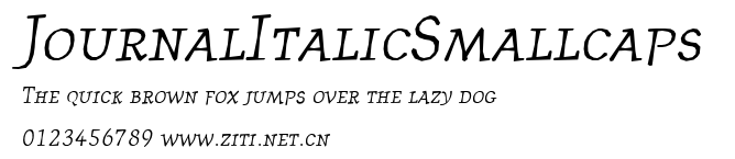 JournalItalicSmallcaps.ttf字體轉換器圖片