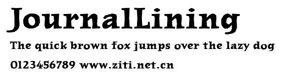 JournalLining.ttf字體轉換器圖片