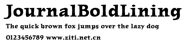 JournalBoldLining.ttf字體轉換器圖片