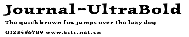 Journal-UltraBold.ttf字體轉換器圖片
