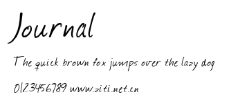 Journal.ttf字體轉換器圖片