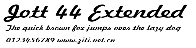 Jott 44 Extended.ttf字體轉換器圖片