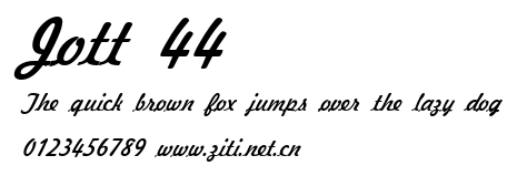 Jott 44.ttf字體轉換器圖片