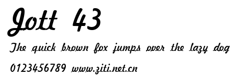 Jott 43.ttf字體轉換器圖片