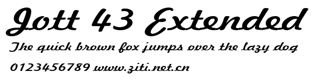 Jott 43 Extended.ttf字體轉換器圖片