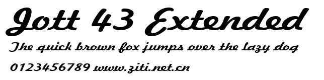 Jott 43 Extended.ttf字體轉換器圖片
