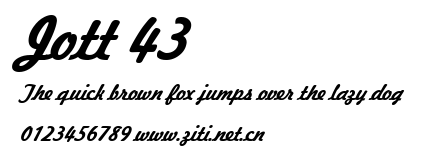 Jott 43.ttf字體轉換器圖片