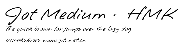 Jot Medium - HMK.ttf字體轉換器圖片
