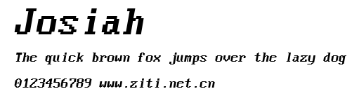 Josiah.ttf字體轉換器圖片