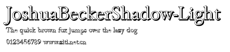 JoshuaBeckerShadow-Light.ttf