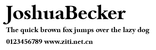 JoshuaBecker.ttf字體轉換器圖片