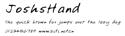 JoshsHand.ttf字體轉換器圖片