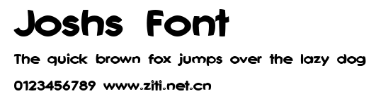 Joshs Font.ttf字體轉換器圖片