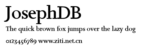 JosephDB.ttf字體轉換器圖片
