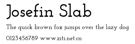 Josefin Slab.ttf字體轉換器圖片