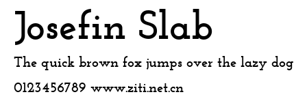 Josefin Slab.ttf字體轉換器圖片