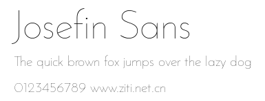 Josefin Sans.ttf字體轉換器圖片