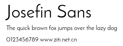 Josefin Sans.ttf字體轉換器圖片