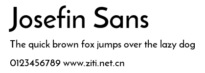 Josefin Sans.ttf字體轉換器圖片