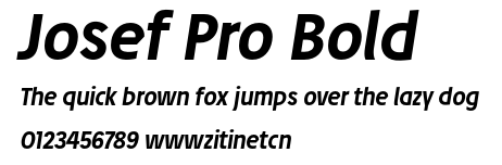 Josef Pro Bold.otf字體轉換器圖片