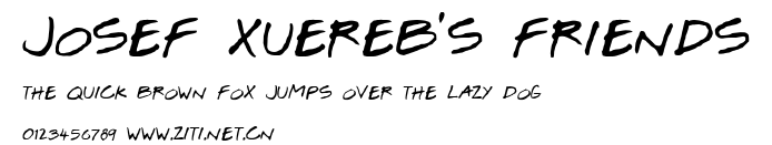 Josef Xuereb's Friends.ttf字體轉換器圖片