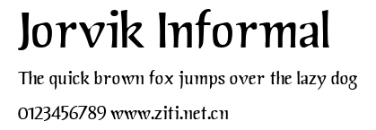 Jorvik Informal.ttf字體轉換器圖片