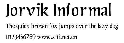 Jorvik Informal.ttf字體轉換器圖片