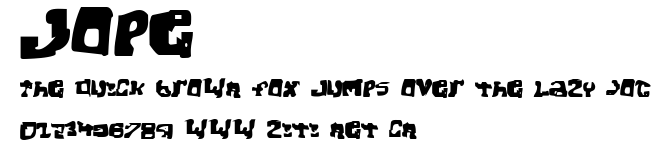 Jope.ttf字體轉換器圖片