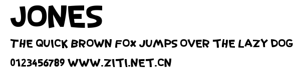 Jones.ttf字體轉換器圖片