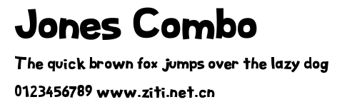 Jones Combo.ttf字體轉換器圖片