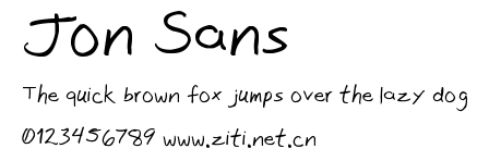 Jon Sans.ttf字體轉換器圖片